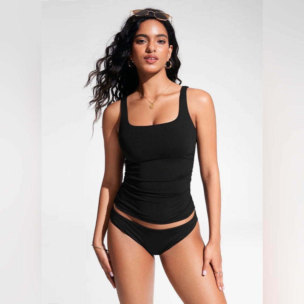 Sunshine Square Neck Tankini Top